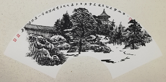 王有民作品《一帘幽梦在故宫 风花雪月日子长》